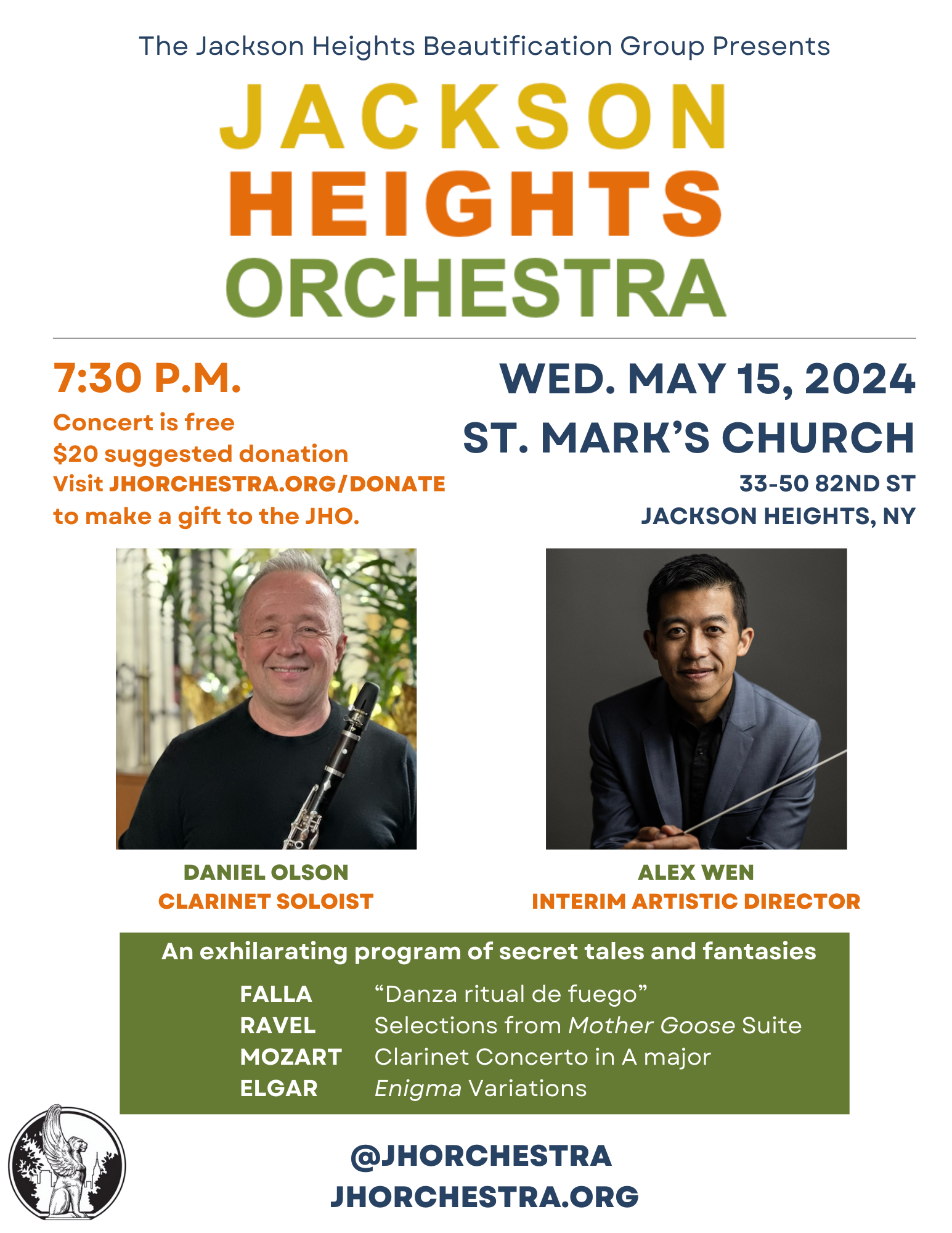 image from Concert on Wednesday, May 15, 2024, 730pm @ St. Mark's Episcopal Church