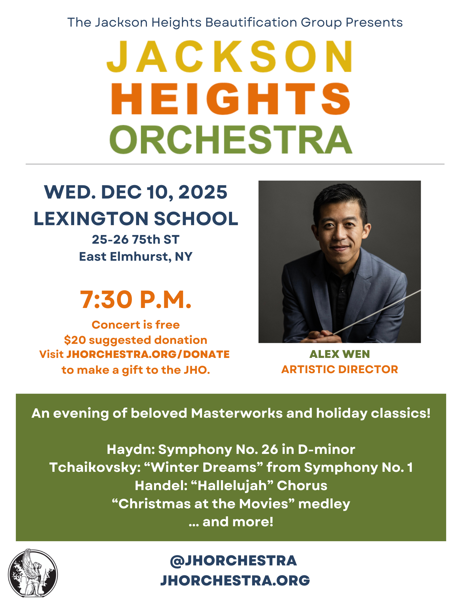 image from Concert on Wednesday, Dec 10th, 2025, 730pm @ Lexington School in East Elmhurst