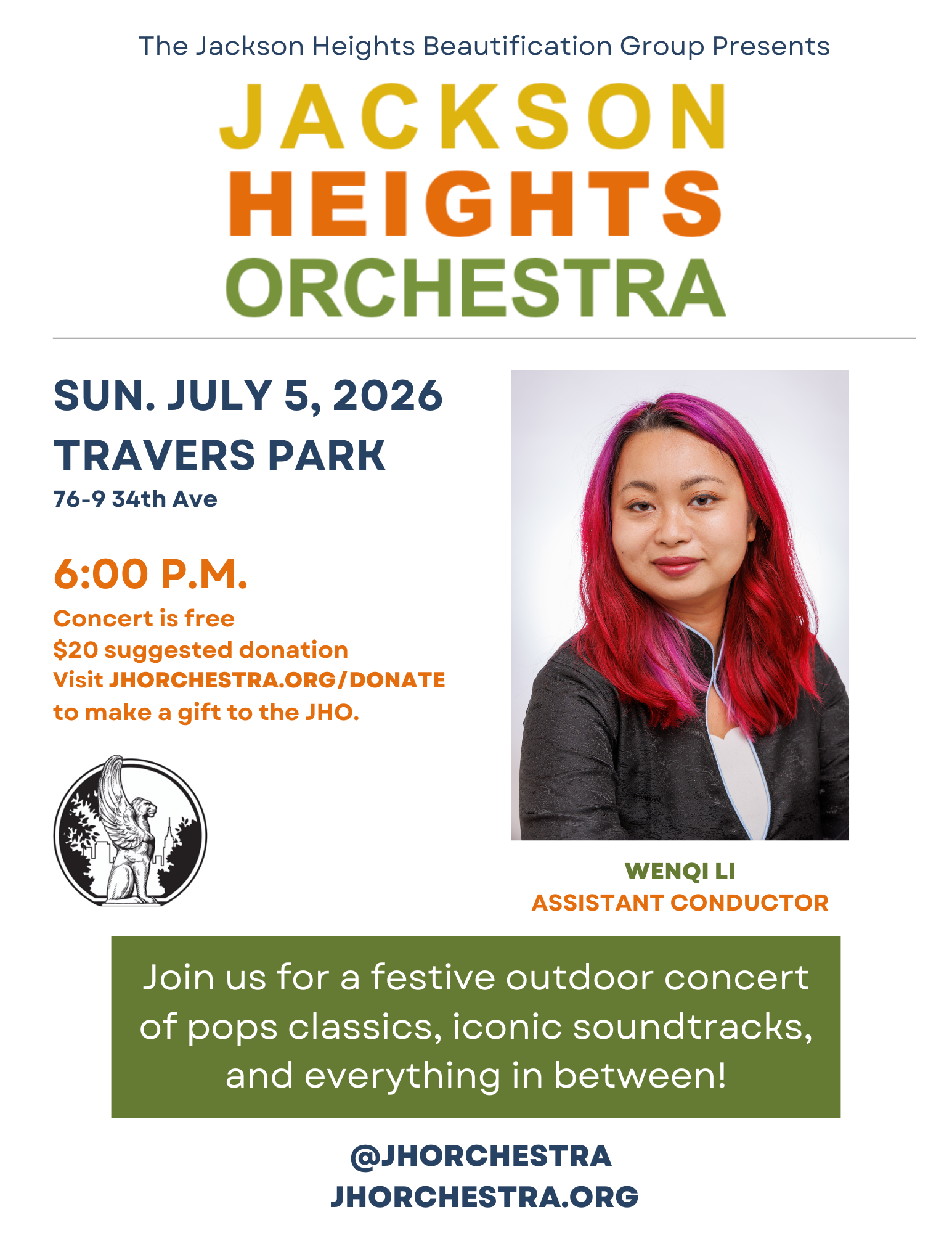 image from Concert on Sunday, July 5, 2026, 600pm @ Travers Park
